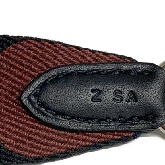 Auth HERMES Bandouliere Sangle Flipper Ball 25mm - Blue Brown Black Toile Z 17 - Picture 4 of 7